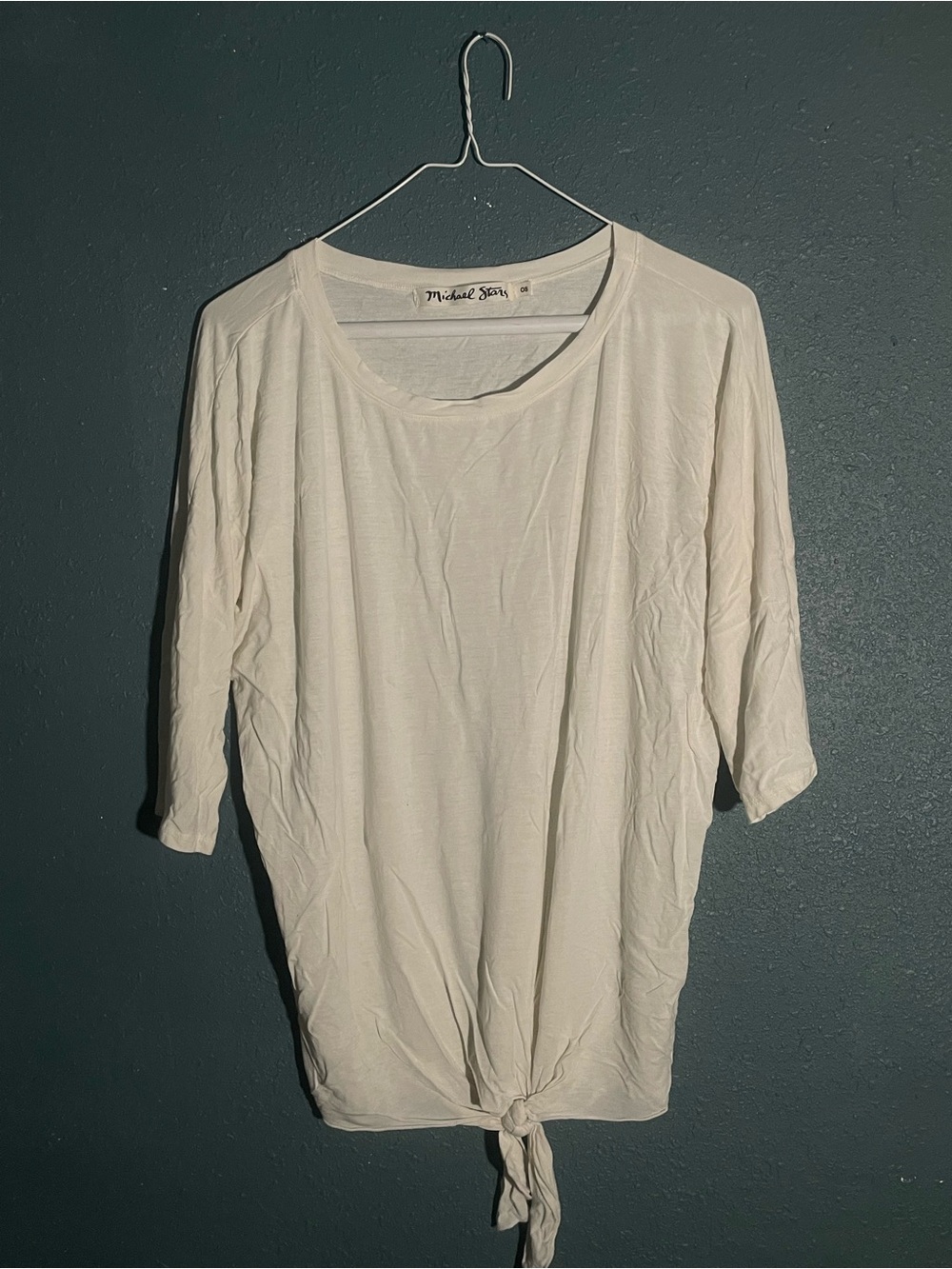 Michael Stars Cream Tie-Front Women's Top
